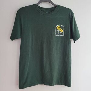 Vans S forest green have a vans‎ tastic day graphic tee grunge streetwear